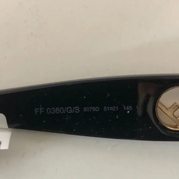 Fendi Women's Black Dark Grey Grad Sunglasses